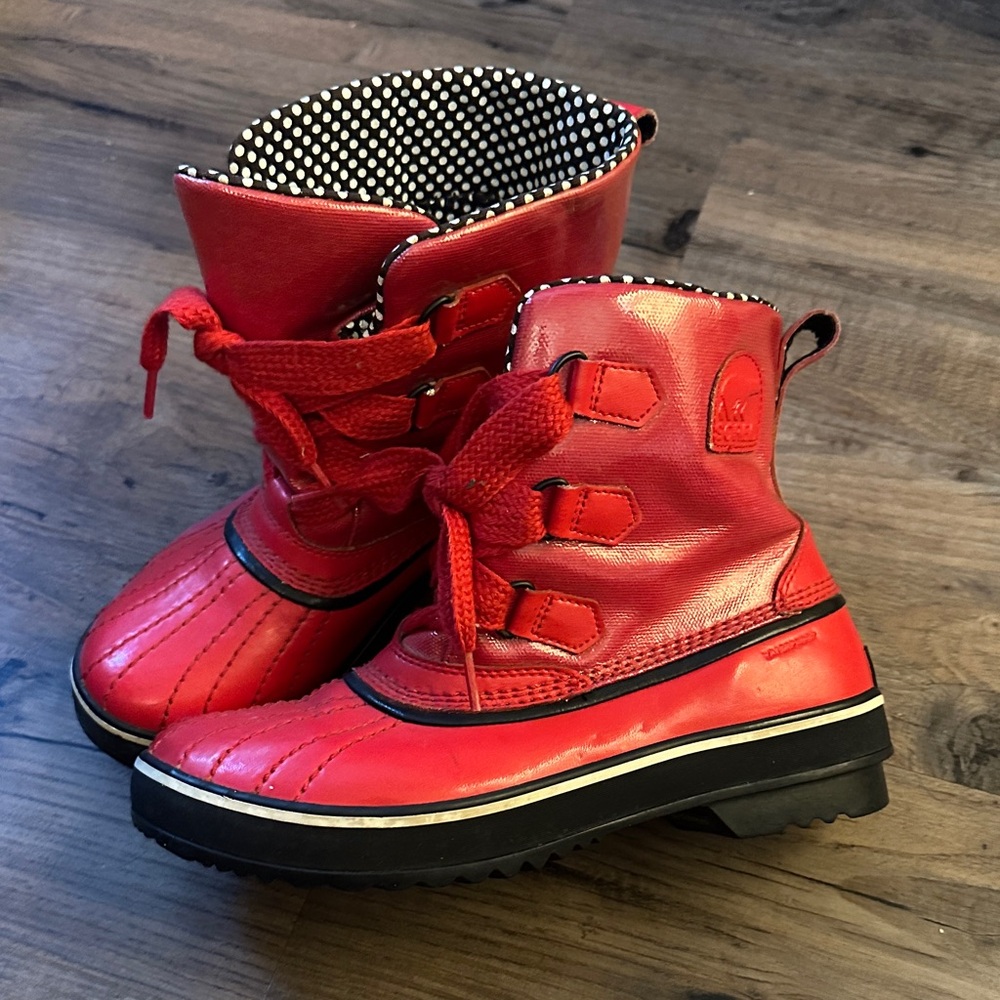 Sorel Red Waterproof Boots Tivoli